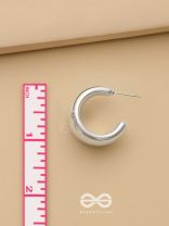 Lunar Curves - Silver Earrings