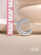 Sunlit Harmony - Statement Silver Earrings