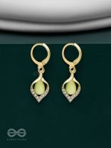 Aurora Canopy - Golden Embellished Earrings