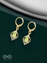 Aurora Canopy - Golden Embellished Earrings