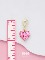 The Crystal Love - Golden Embellished Earrings