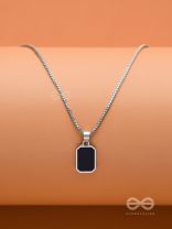 Mystic Midnight - Silver And Black Neckpiece With Anti-Tarnish Coating