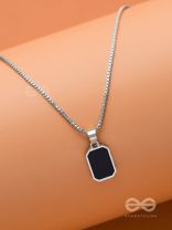 Mystic Midnight - Silver And Black Neckpiece With Anti-Tarnish Coating