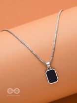 Mystic Midnight - Silver And Black Neckpiece With Anti-Tarnish Coating