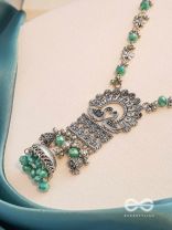 The Celestial Flutters - Statement Oxidised Neckpiece