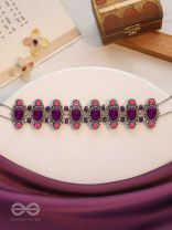 The Purple Passion - Statement Oxidised Neckpiece