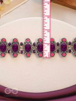 The Purple Passion - Statement Oxidised Neckpiece