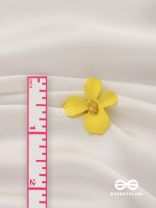 Citrine Bloom - Enameled Ear Studs