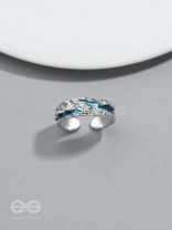 The Teal River - Silver Ring