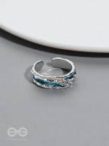 The Teal River - Silver Ring