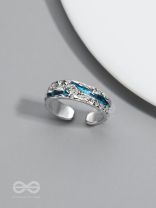 The Teal River - Silver Ring