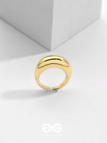 The Golden Grace - Golden Statement Ring 