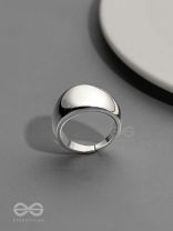 The Silver Stunner- Bold Silver Ring 