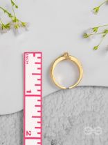 Twilight Crossroads - Golden Embellished Ring 