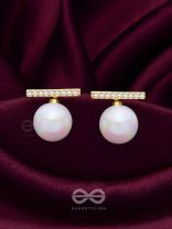 Modern Grace - Golden Embellished Ear Jackets