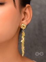 Dripping Leaves - Golden Earrings