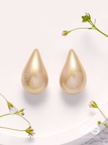 Glitter Drops - Holographic Acrylic Earrings (Golden)