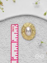 Gilded Pearls - Golden Earrings