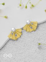 Marine Marvels - Golden Stud Earrings