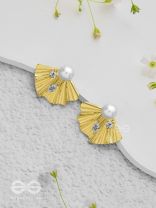 Marine Marvels - Golden Stud Earrings