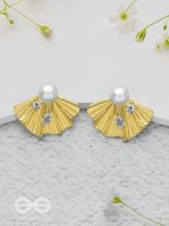 Marine Marvels - Golden Stud Earrings