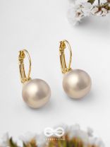 Regal Pearls - Golden  Earrings