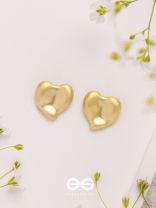 Love Affection - Golden Stud Earrings 