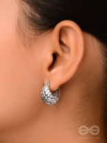 Moonlit Scales - Silver Earrings