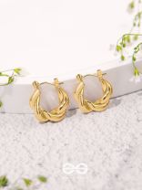 Twist N Turns - Golden Earrings