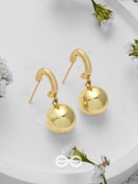 Luxurious Essence - Elegant  Golden Earrings