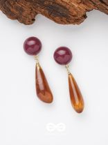 Coffee Droplets - Casual Acrylic Earrings