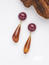 Coffee Droplets - Casual Acrylic Earrings