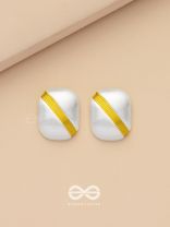 Timeless Nobility - White Stud Earrings