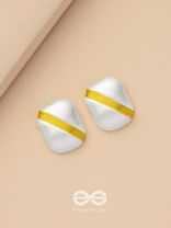 Timeless Nobility - White Stud Earrings