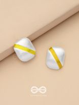 Timeless Nobility - White Stud Earrings