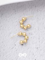 Spell Beads - Classy  Golden  Earrings  