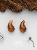 Chestnut Chic - Acrylic Earrings