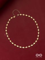 Enchanted Lover - Golden Necklace With Anti-Tarnish Coating