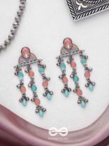 The Umbrella Sprinkles- Enamelled Oxidised Earrings