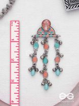 The Umbrella Sprinkles- Enamelled Oxidised Earrings