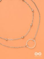 The Lavish Layers Of Elegance - Silver Multilayered Neckpiece With Anti-tarnish Coating