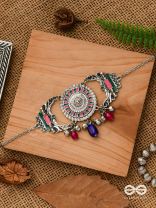 The Glorious Legacy - Enamelled Oxidised Neckpiece