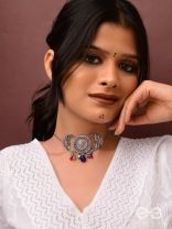 The Glorious Legacy - Enamelled Oxidised Neckpiece