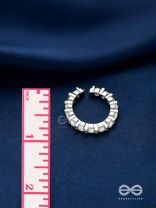 The Shiny Tales - Silver Cubic Zirconia Ring (Adjustable)