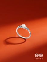 The Pure Rose - Silver Embellished Ring