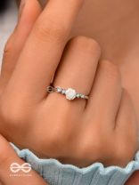 The Pure Rose - Silver Embellished Ring
