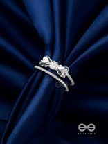 The Bow-Tiful Bliss - Silver Cubic Zirconia Ring