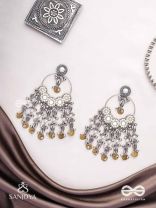 Pakshas - The Shore Craft - Shells, Beads And Coins Hand Embroidered Earrings