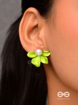 Spring Blossoms - Floral Pearl Earrings