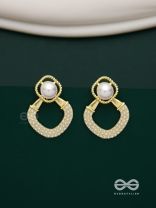 Celestial Pearls- Elegant pearl earrings